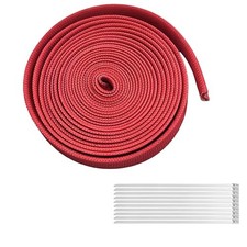 Wire Heat Shield Sleeve Fiberglass Heat Shroud Heat Sleeving Fuel Line 3/8"