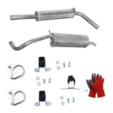 Auspuff  MSD ESD Topf + Montagesatz fur Skoda Fabia I II  1.4 8V 16V 6Y2 6Y3 542