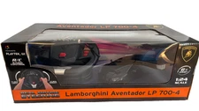 LAMBORGHINI Black  Aventador LP 700-4 RC Car PLAYTEK, LLC Toys 1:24  NIB, NOS