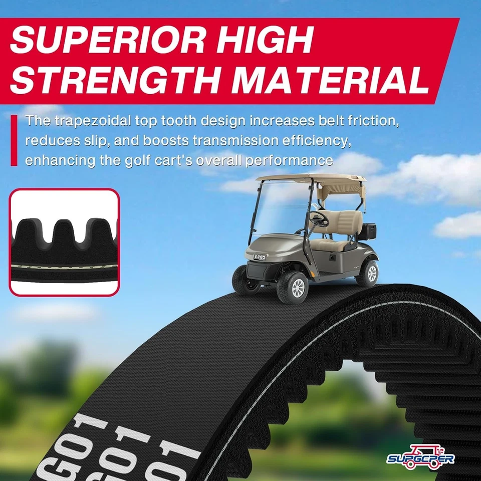 EZGO correa de transmisión y correa de arranque, carro de golf y negro Foto 4 de 4