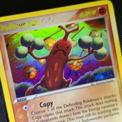 INVERTED ERROR Sudowoodo 15/115 Unseen Forces Reverse Holo Stamp Pokemon Card