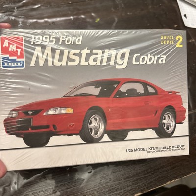 AMT ERTL 1995 Ford Mustang Cobra 1/25 Model Kit Started 351 V8 # 6201 ...