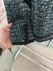 J Crew Blazer Women Tweed Fanfare Peackock Green Wool Blend Lined Metal Button 2 — photo 9
