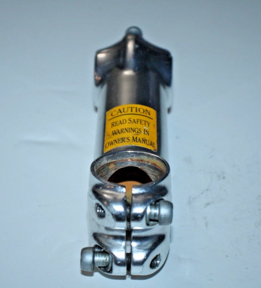 Silver Bike Stem 110mm 11/8" Threadless 9º Rise 25.4mm Hybrid Road USA Shipper - Image 3 of 4