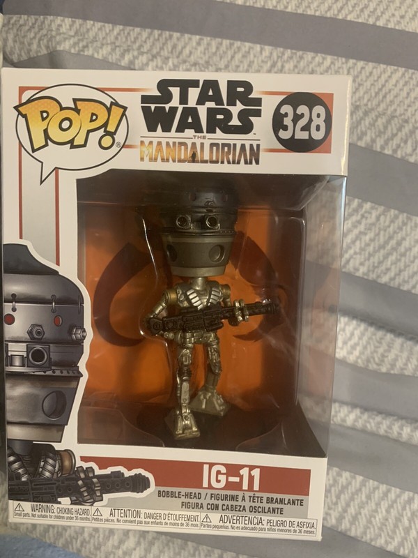 Funko Pop STAR WARS MANDALORIAN IG-11 #328 VINYL FIGURE NEW IN BOX SHIP SAME DAY