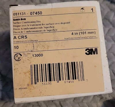 Scotch-Brite Surface Conditioning Disc 07450 Brown, 4'', Coarse, 10 discs