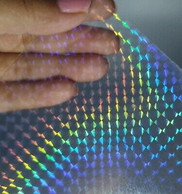 Transparent Self Adhesive Holographic Film Choose Your Pattern 12