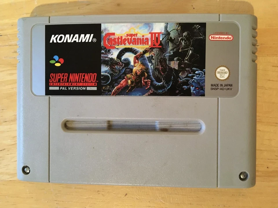 Snes Pal SUPER CASTLEVANIA 4 iv Nintendo SUPER NES KONAMI Cartridge Only FamiCom - Image 1 of 4