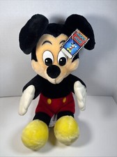 Rare Vintage Disney Mickey Mouse 18" plush stuffed mouse, Disneyland, with tag