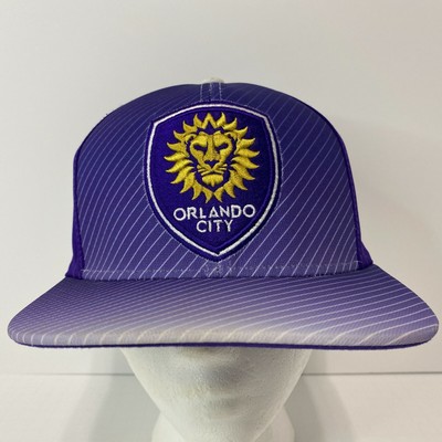 Orlando City Lions Hat Purple Pinstripe 