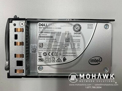 Dell Intel SSDSC2KG240G8R 240GB SSD TLC SATA SSD 2.5'' 6Gbps T1WH8 /w Caddy Tray