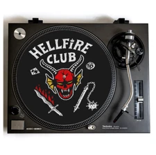 Hellfire Club Turntable Slipmat for Vinyl Records Stranger Things Eddie Munson