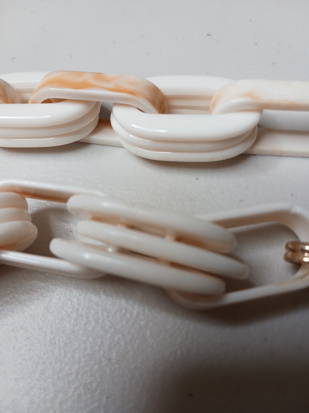 Large Link Tortoise Style Lucite Statement Costum… - image 9