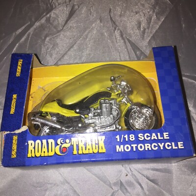 Maisto Road & Track 1:18 Scale Kawasaki Yellow Motorcycle. B7 | eBay