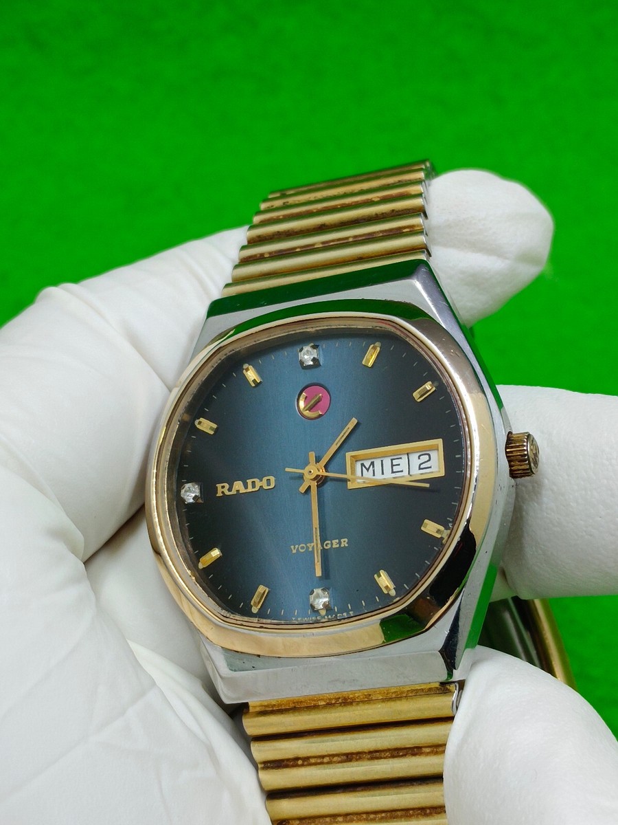 vintage RADO VOYAGER watch 17 Jewels Automatic Day / Date
