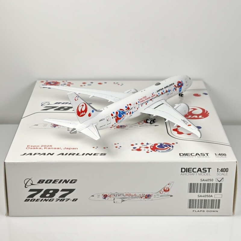1:400 JC Wings Japan Airlines Boeing 787-8 Airplane Diecast