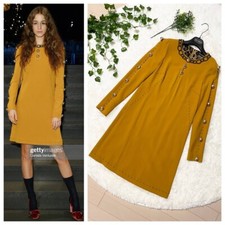 Genuine high-end Dolce & Gabbana decorative design buttons, bejeweled Dress 38