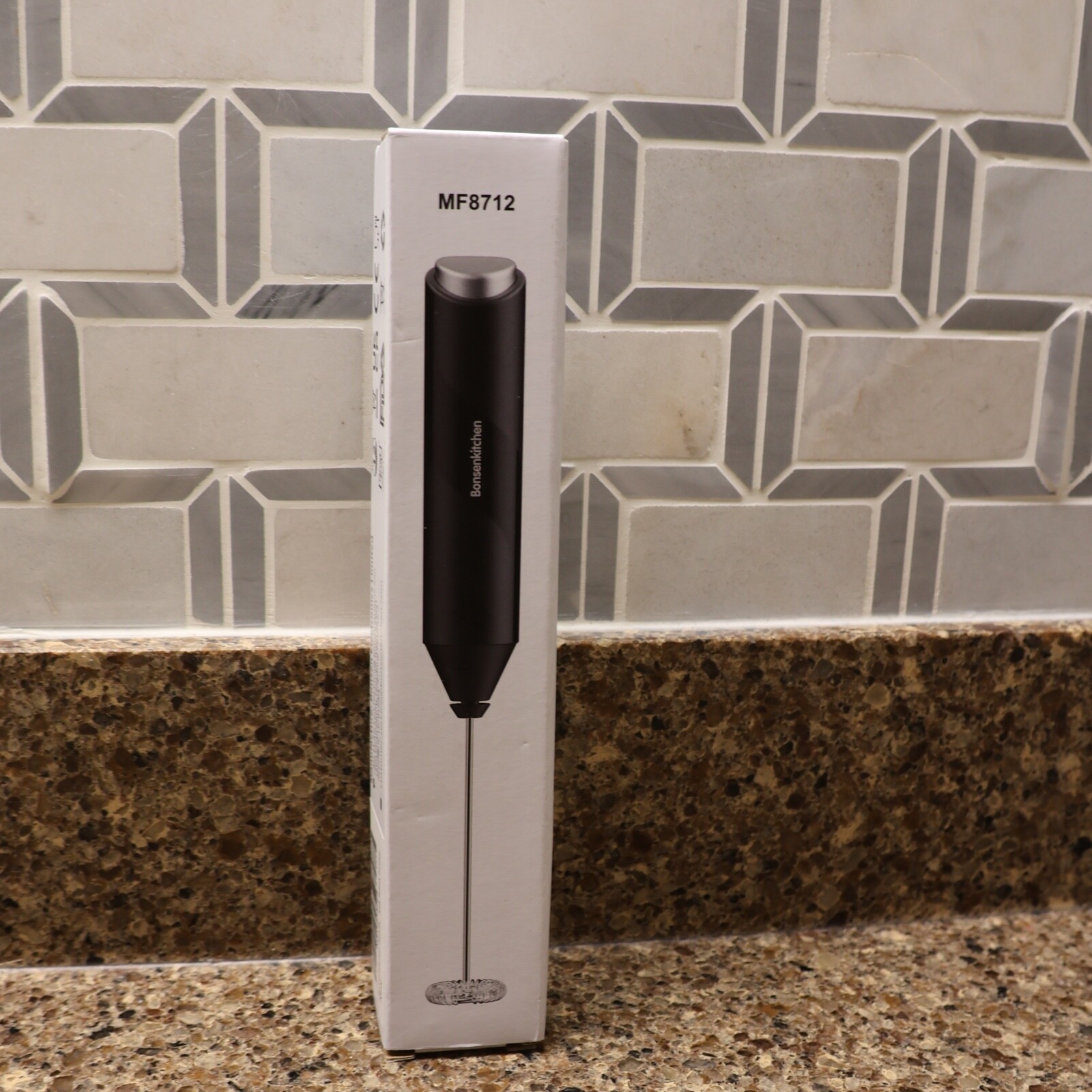 Milk Frother Handheld, Electric Milk Foam Maker with Stainless Steel Whisk, Hand-image