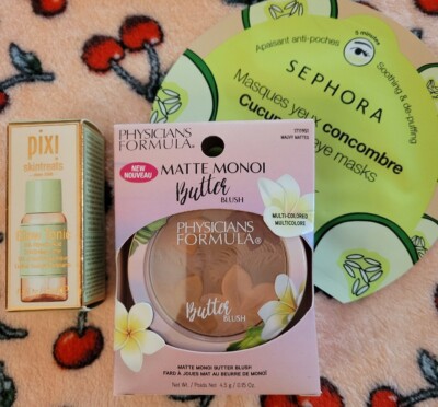   MAKEUP BUNDLE PHYSICIANS FORMULA MATTE MONOI  BLUSH,PIXIE GLOW, SEPHORA EYE 