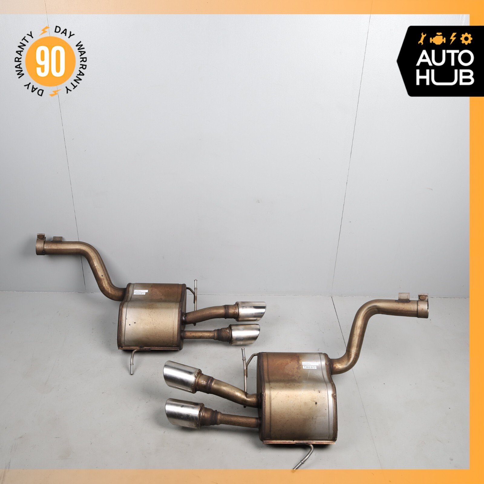 Maserati Quattroporte M139 Exhaust Mufflers Dual Tips Left & Right Side Set 74k
