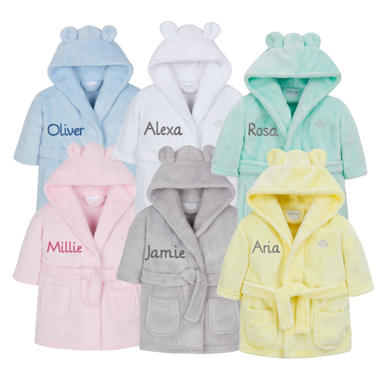 custom embroidered dressing gown