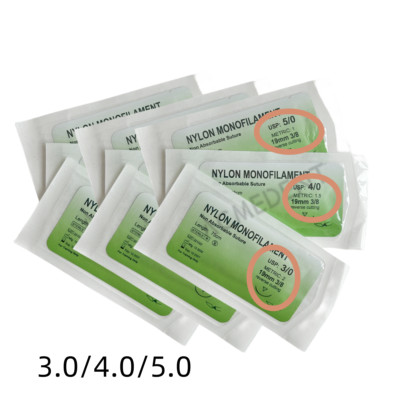 Dental Nylon Monofilament USP Reverse Cutting Sterile3/4/5.0