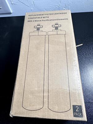 2Pack Black Water Filter Replacement Parts Compatible with Big Berkey Gravit,NEW
