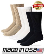 Carolina Ultimate Mens Non-Binding Diabetic Cushion Ribbed Health Sport Socks 2P