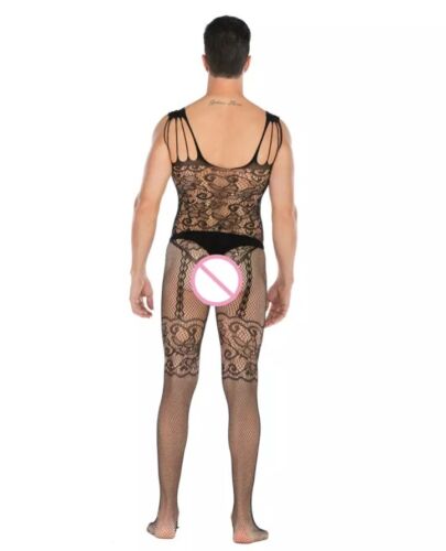 MENS SEX CROSSDRESSER CROTCHLESS BODYSTOCKING BODYSUIT GAY BONDAGE PANTYHOSE UK eBay