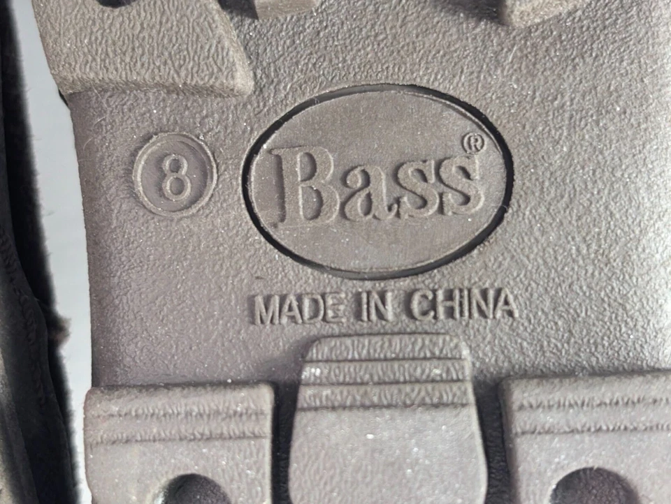 Botas Bass Shiver para mujer talla 8M marrón gamuza imitación piel botones 5021-200 Foto 2 de 4