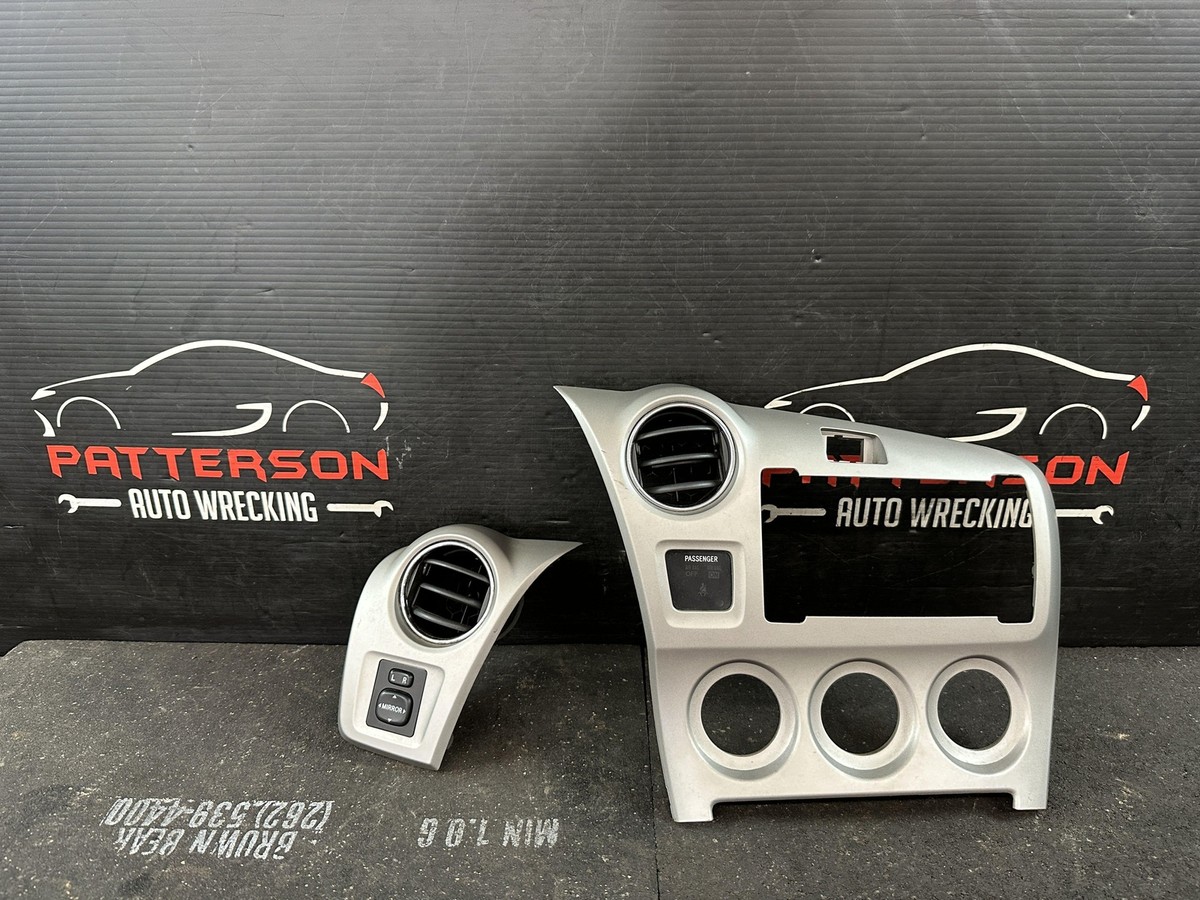 09-10 PONTIAC VIBE RADIO TRIM SURROUND SHIFTER BEZEL VENT MOLDING