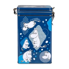 Moomin Coffee Tea Tin Box Basic Moomintroll Blue