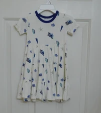 NWT Kyte Baby Blue Seashell Print Twirl Dress sz 18-24 Months