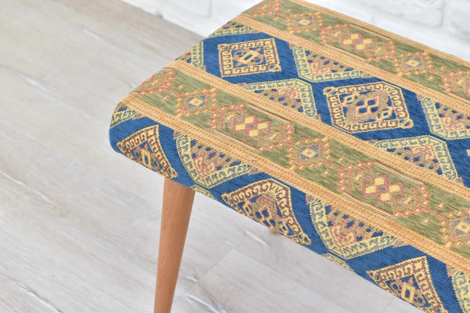 Handmade Stool- Ottoman - Pouf - Accent Furniture & Lounge Chair - Image 3 of 4