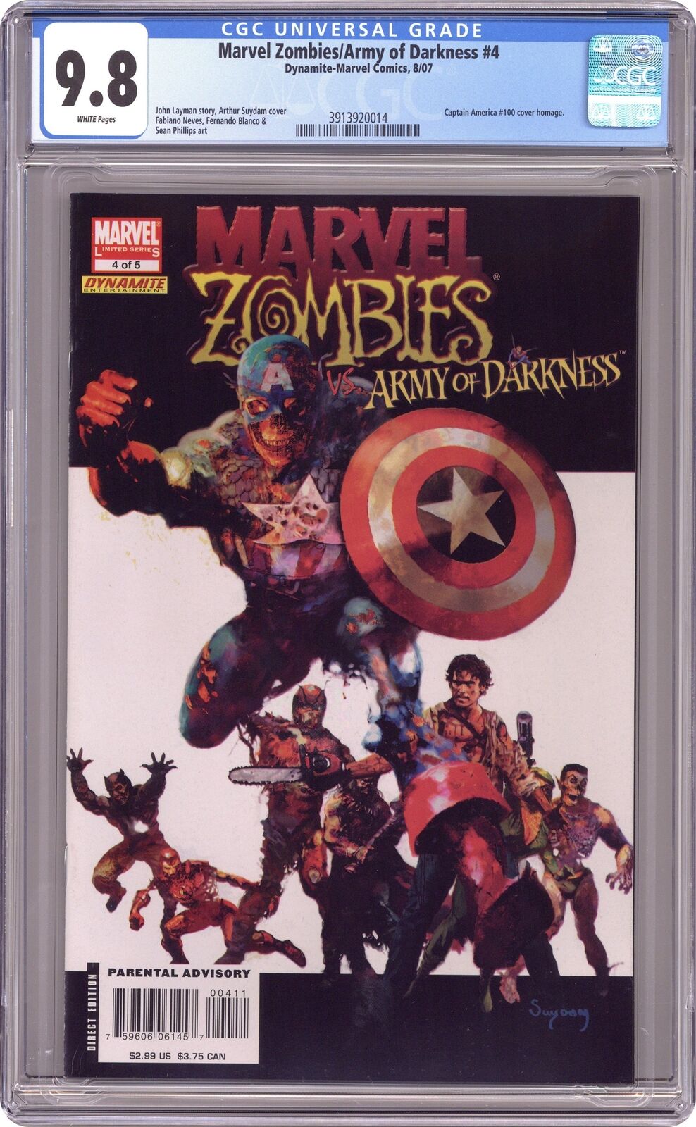 Marvel Zombies Army of Darkness #4 CGC 9.8 2007 3913920014