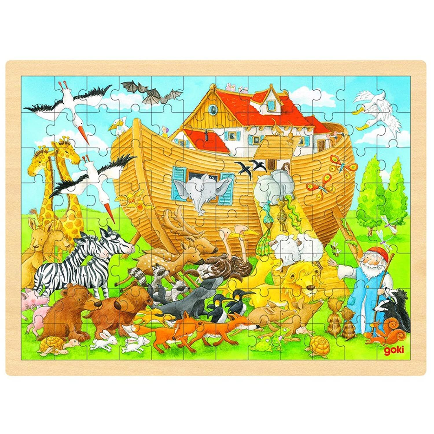 Goki 57535 Puzzle Noah'S Ark, Mixed, Medium
