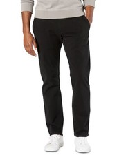 NWT Men's Dockers Ultimate 360 Straight Fit Black Chinos - U Pick Size -MSRP 66