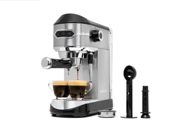 High Pressure Espresso Machine - Latte Cappuccino Maker with Milk Frother