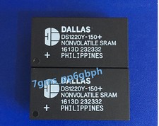 2 PCS DALLAS DS1220Y-150 DS1220Y DIP 16k Nonvolatile SRAM