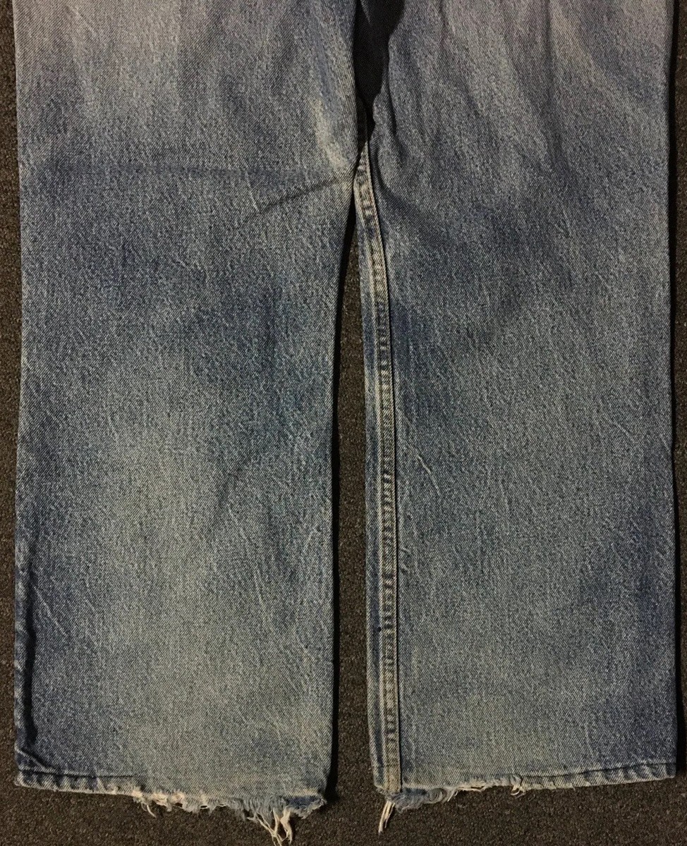 Vtg Levis 517 Faded Distress Boot Cut Jeans 36 USA 80s 90s Grunge 