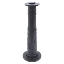 Black Cast Iron Hand Pump Stand 0.16"x0.47" Mounting Holes Well Fountain Booste