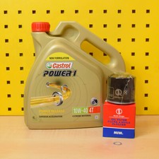 Suzuki Gsx-R 600 750 1000 1100 Cambio Olio Filtro meiwa Castrol Power 1 10w40