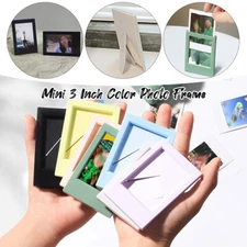 Mini Color Photo Frame 3-Inch Card Display Stand Vertical Picture Frame Fashion