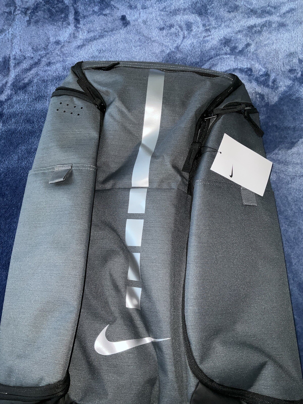 Nike Hoops Elite Pro Grey/Silver Basketball Backpack BA5554-022 NWT