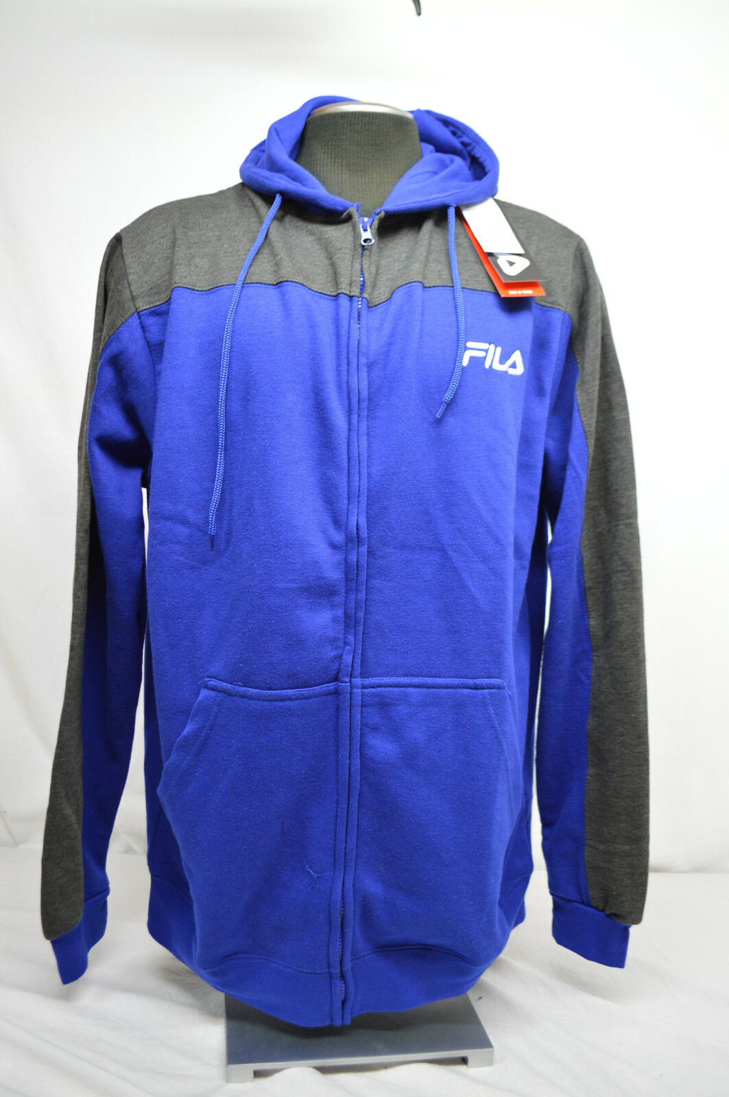 NEW Men’s Big And Tall Fila Full Zip Hoodie Sweatshirt Men’s Size LT Color Block