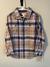 Target Cat Jack Flannel Boys Long Sleeve NWT, Size Small 6/7