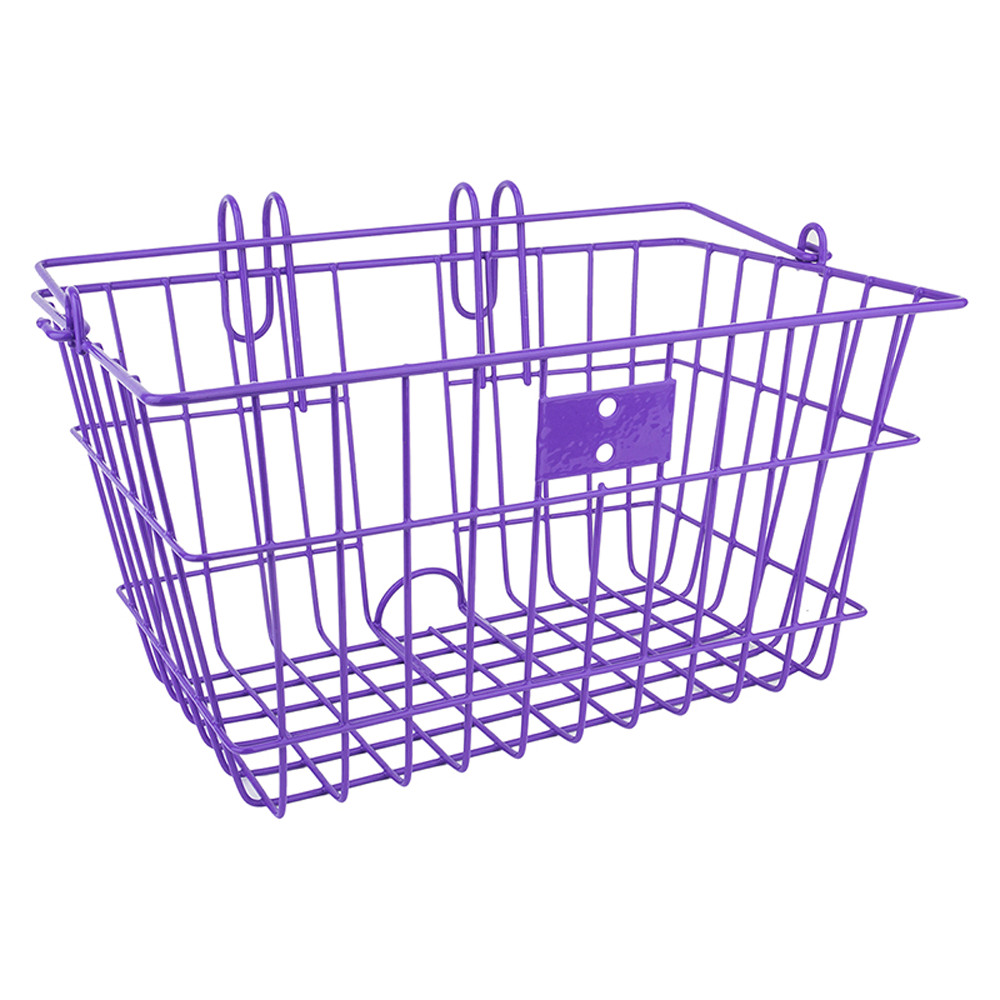 Lift Off Front Basket Purple Steel Commuter Cruiser City Bik