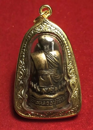 Phra LP Tuad Colgante Chapado en Micrones en Oro Templo Wat Phako Buda Tailandés Amuleto - Imagen 2 de 2