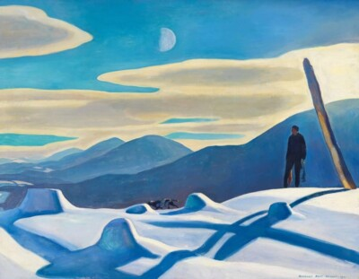 #ad The Trapper Rockwell Kent 1921 Winter Landscape Art Print to Frame $85.00