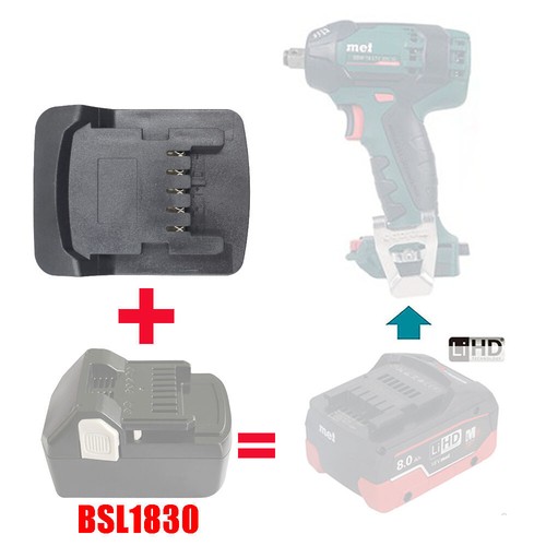 Hitachi 18V Li-ion Battery To Metabo 18V Li-ion Cordless Tool Adapter Converter - Bild 5 von 12